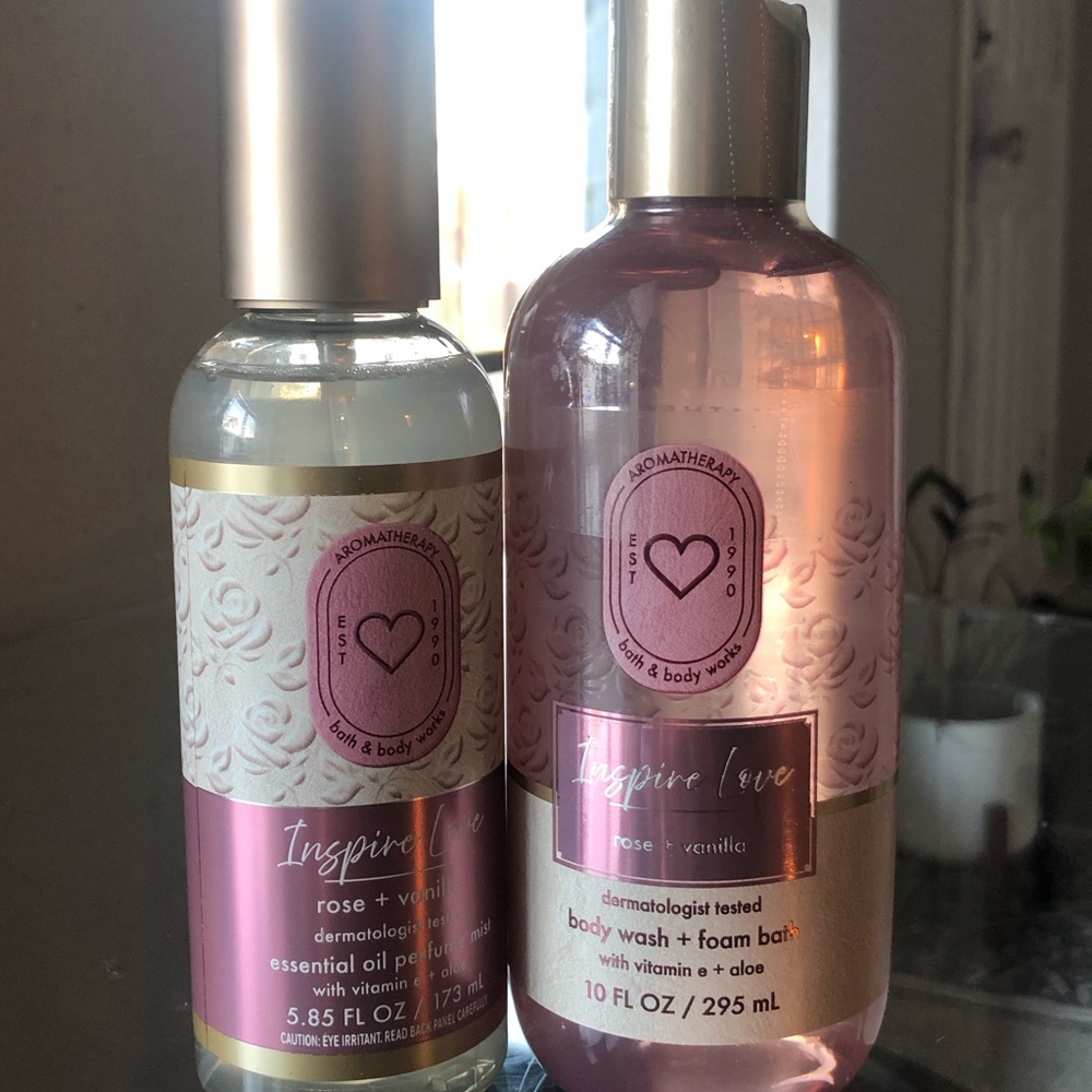 Inspire Love Rose & Vanilla Body Wash Set